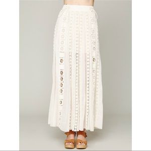 Free People FP One Ribbon Corset Maxi Skirt Medium